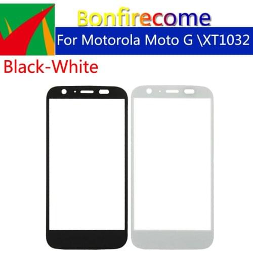 10pcs\lot Touchscreen For Motorola Moto G XT1031 XT1032 XT1033 XT1028 Touch Screen Front Panel Glass Lens LCD Outer Glass 4.5"
