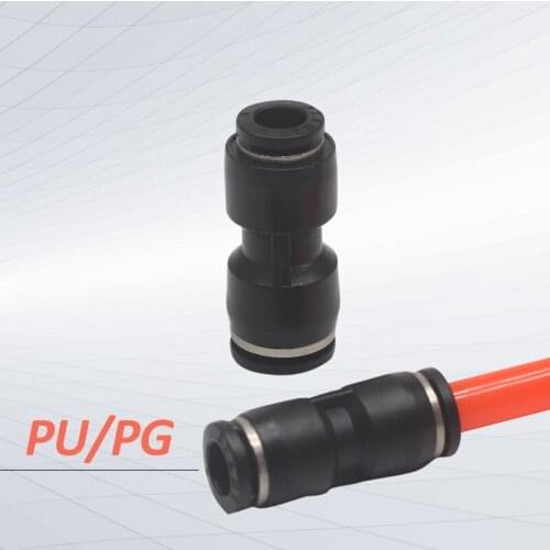 10pcs PU/PG PU4 PU6 PG6-4 PG8-6 Series pu tube 4mm 6mm 8mm 10mm pu connector fitting