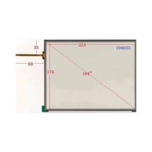 224*176 mm New 10.4 inch narrow side universal four wire resistance screen 4104035 4104016