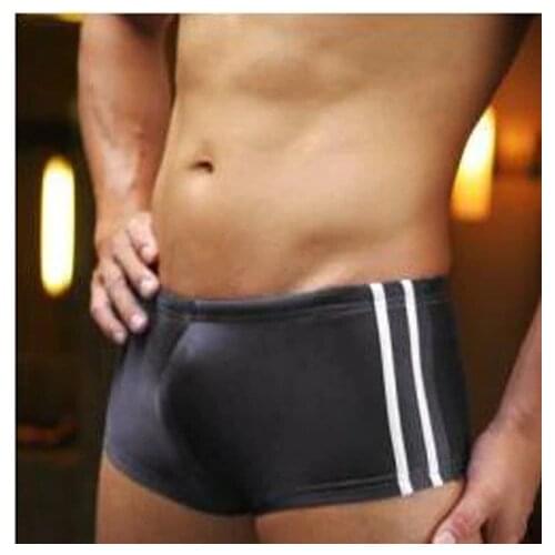 BOYTHOR Men's White Swimming Trunks