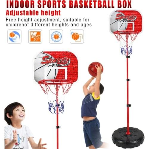 Children Basketball Hoop Set Height Adjustable Portable Basketball System Indoor Sports Toy SAL99