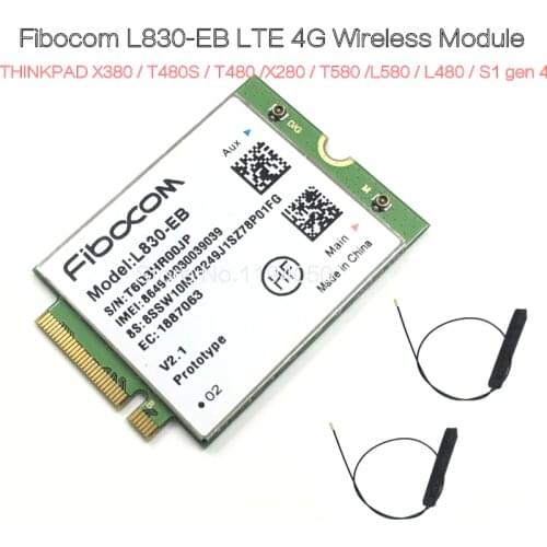 Fibocom L830-EB THINKPAD X380 / T480S / T480 / X280 / T580 / L580 / L480 / S1 gen 4LTE 4G Wireless Module / WWAN