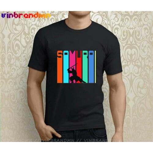 Fashion Retro Samurai Fighter T shirts men Vintage Samurai T-shirt Samurai Warrior Tshirt Japan Samurai spirit Style Summer Tees