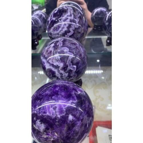 Natural dream crystal ball, crystal healing aura home decoration stone crystal craft