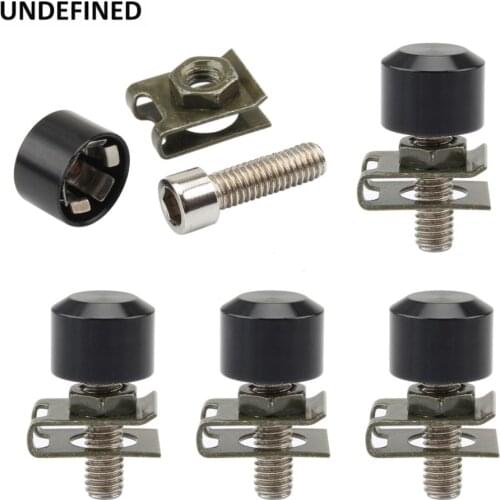 5pcs Motorcycle Bolt Screws M6 x 20mm Fastener Clips Head Bolts Caps Cover for Yamaha Kawasaki BMW S1000RR R1250GS Z750 R6 R1