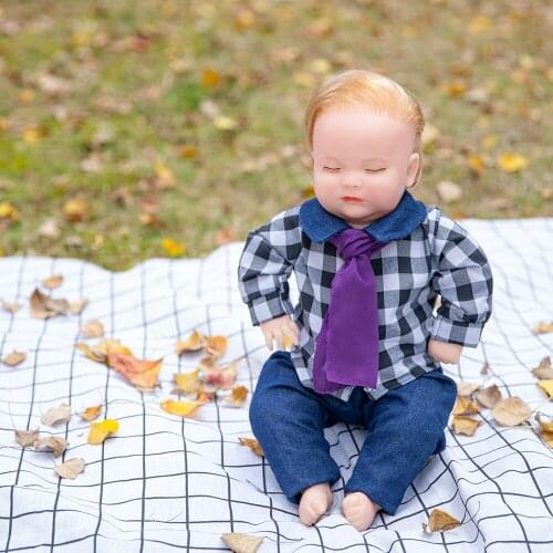 Gentleman Reborn Baby Doll 50CM Cloth Body Reborn Baby Doll Toy Baby Dolls Reborn Bonecas Brinquedos