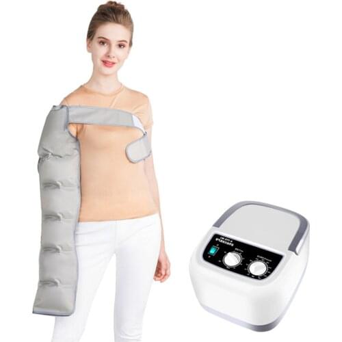 Air Compression Massager With 6 Cushion For Abdomen and Leg Massage Blood Circulation Pump Wrap Set for Pressure Therapy