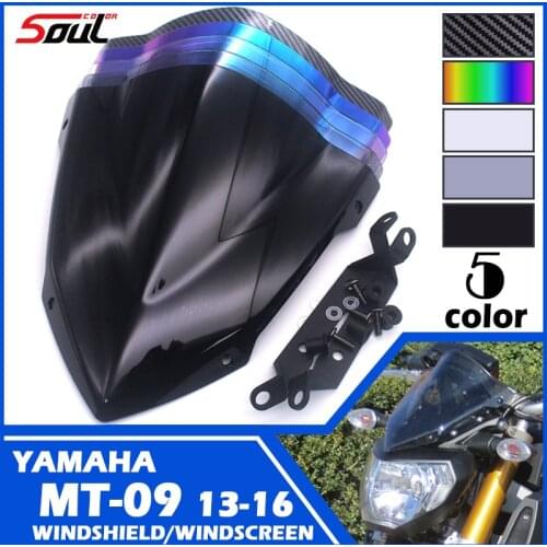 Motorcycle Sports Windshield Visor WindScreen Viser Fits For YAMAHA MT-09 MT09 FZ09 2013 2014 2015 2016 13-16