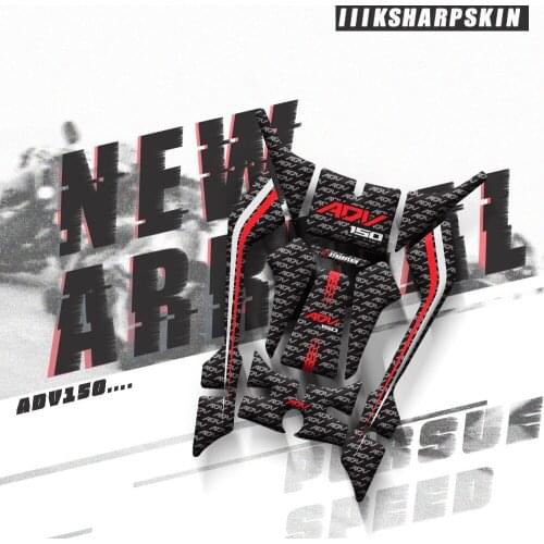 Motorcycle 3D Gel fuel tank pad sticker engine protection Prevent scratc decorative sticker decals kit For Honda ADV 150 adv150