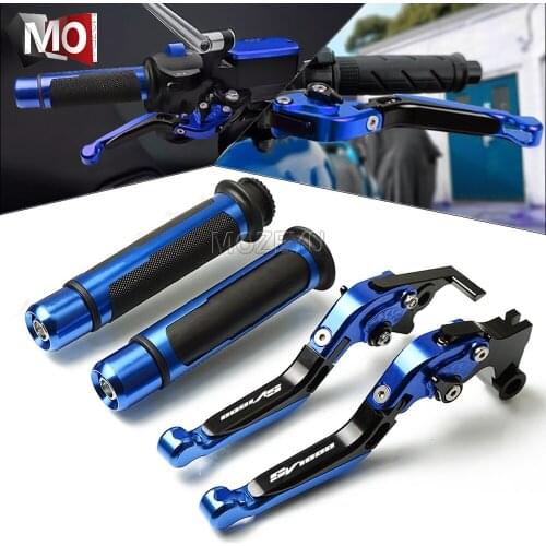 Motorcycle CNC Adjustable Brake Clutch Levers Handlebar Hand Grips For Suzuki SV1000/S SV 1000 S SV1000S 2003-2007 2004 2005