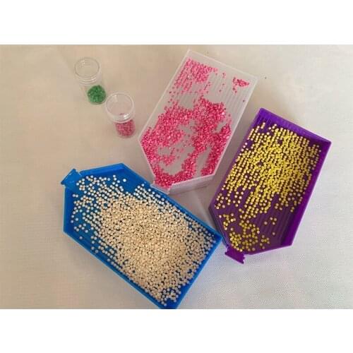 New DIY Diamond Painting Diamond Embroidery Accessories Large Capacity Big Drill Plate Plastic Tray Big Kits gift