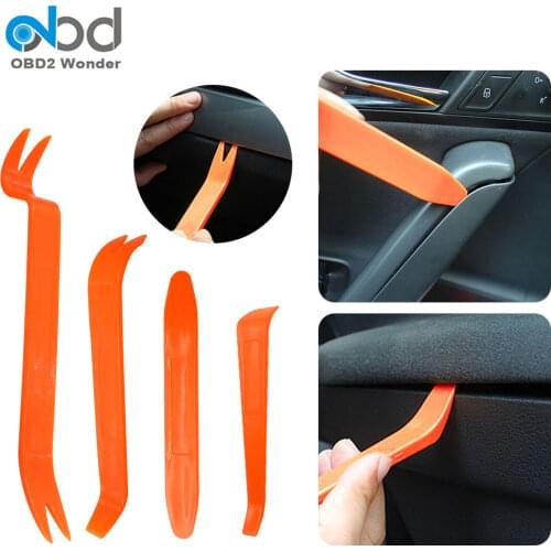 4pcs Portable Auto Car Panel Radio Door Clip Car Repair Tools Trim Dash Audio Remover Installer Pry Tool Kits Hand Tool Plastic