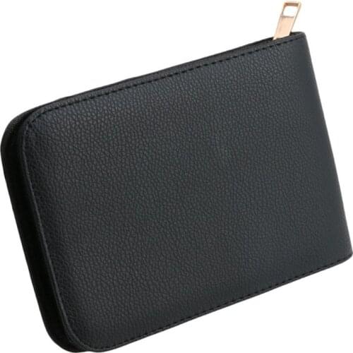 2021 New 12 Pens Fountain Pen/Roller Pen Faux Leather Zipper Case Holder New