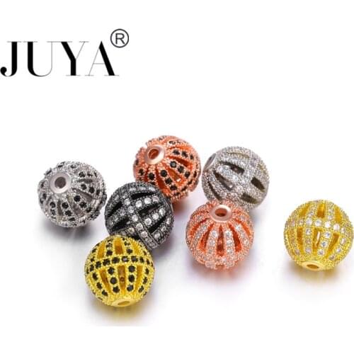New 5pcs/lot Latest Design Beads 10mm Hollow Round Watermelon Ball Beads Rhinestone For Jewelry Making DIY Jewellery Accessories