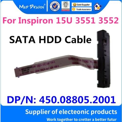New Original Laptop SATA SSD HDD hard drive cable connector For For Dell Inspiron 15U 15 3000 3551 3552 450.08805.2001