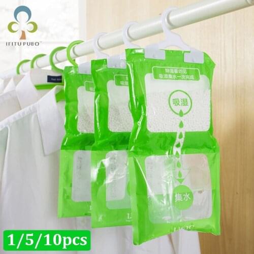 1/5/10pcs Dehumidifier Bags Wardrobe Desiccant Moisture Absorbent Bag Closet Moisture Desiccant Household Hang Desiccant Bag ZXH