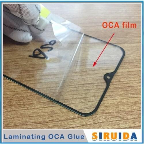 5PCS Front Glass Lens with OCA Glue For Samsung Galaxy A51 A71 A40 A50 A70 A10 A20 A30 A10s A30s Screen Touch panel Replacement