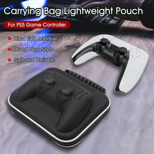 Portable Storage Bag Travel Case For PlayStation 5 Controller EVA Hard Handbag Waterproof Shockproof Cover Shell For PS5