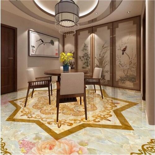 Beibehang Custom wallpaper Romantic pattern Marble flooring pvc self adhesive wallpaper for walls 3D floor tiles papel de parede