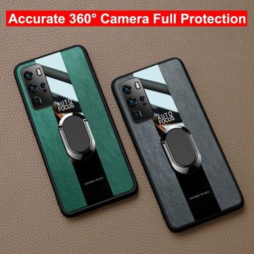 Luxury Magnetic Car Holder Phone Case For Huawei Honor View 30 Pro 30S X10 Mate 30 P40 Pro Nova 7 SE Cover Coque Full Protection