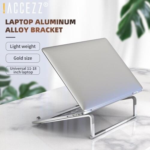 !ACCEZZ Foldable Laptop Stand Holder For Macbook Pro iPad Notebook DELL HP Tablet Desktop Computer Support Adjustable Bracket