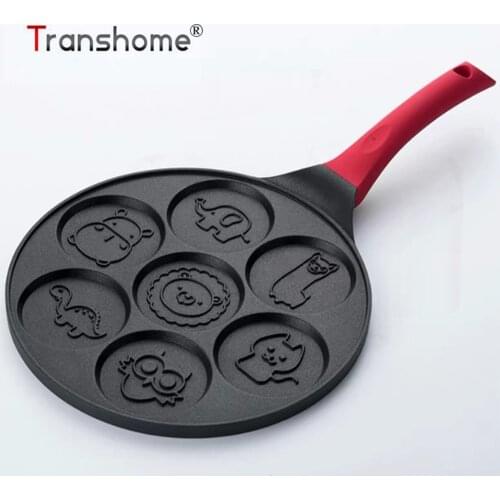Transhome Frying Pan Non Stick 26cm Wok/Grill Pan Waffles Baking Pan Breakfast Skillet Cookware Kitchen Gadgets Cooking Tools