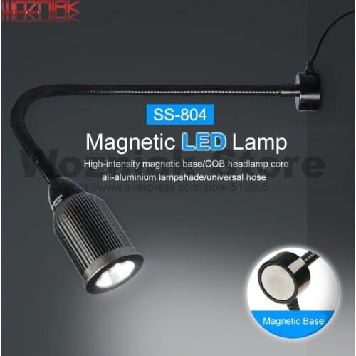 SUNSHINE SS-804 Strong Magnetic Base Energy-saving lighting Aluminum Lampshade LED Table Lamp