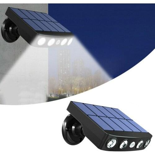 LED Solar Powered Wall Light PIR Motion Sensor Floodlight Waterproof Outdoor Garden Security Lamp for Garden Pathway Street Lamp