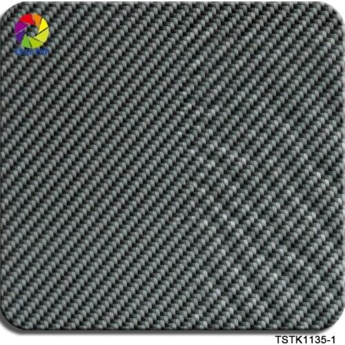 TSAUTOP Size 1m width 10sqm new carbon fiber water transfer printing film for hydro dipping WDF1135-1