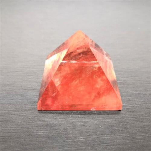 Aura Brings Good Fortune Melting Pyramid High Quality Natural Red Melting Stone Chakra Pyramid Reiki Healing Yoga Meditation