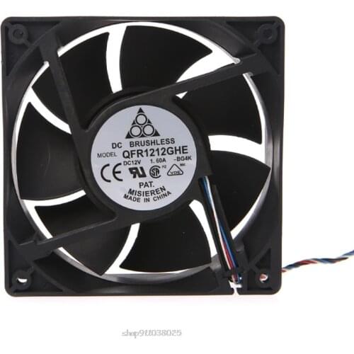 120x120x38mm Brushless DC 12V 1.6A PWM Server Cooling Fan For Delta AFC1212DE Mar29 21 Dropship