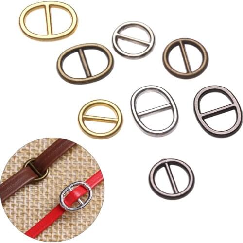 20PCS 5/6mm Mini Ultra-small Tri-glide Belt Buckle Round Square DIY Stuffed Toys Doll Bags Buttons Shoes Accessories