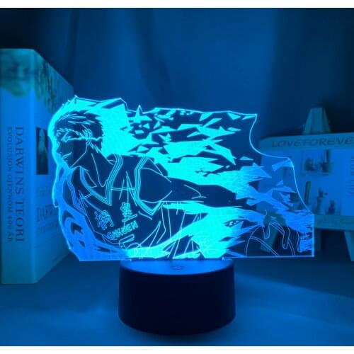 3d Lamp Anime Kurokos Basketball Daiki Aomine for Bedroom Decorative Night Light Birthday Gift Manga Kuroko Basketball Led Light
