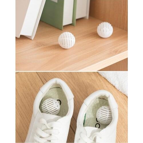 6pcs Shoe Deodorant Cleaning Supplies Dryer Balls Odor Deodorant Moisture Absorber Spherical Anti-milde Shoes Deodorant AG23