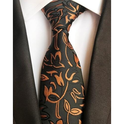8cm Unique Design Men Floral Necktie High Quality Woven Paisley Ties