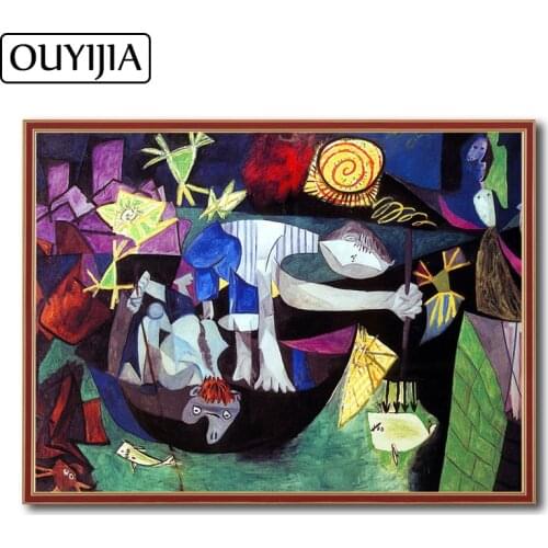 OUYIJIA Picasso 5D DIY Oil Abstract Art Diamond Painting Square Decoration Gift Picture Of Rhinestone Diamond Mosaic Embroidery