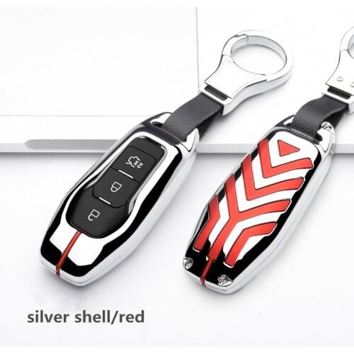 Zinc alloy Car Key Case Cover For Ford Ford Fusion Mondeo Mustang F-150 Explorer Edge 2016 2017 2018 2019 key Protection Shell