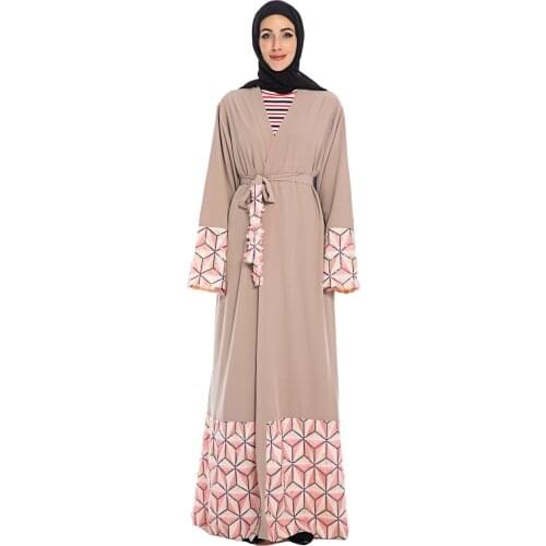 Elegant Muslim Abaya Maxi Dress Hijab Long Robe Gowns Kimono Middle East Ramadan Eid Islamic Prayer Tesettur Elbise