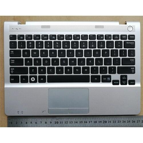 US new laptop keyboard with touchpad palmrest for Samsung NP 300U1A 305U1A BA75-03558A
