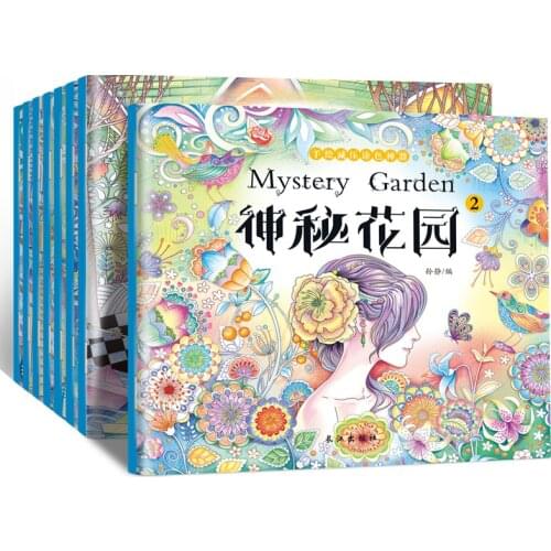 Children 8 Volumes Per Set Books Doodle Board Coloring Book Toy For Kids Color Art Book Education Enlightenment Drawing Painti