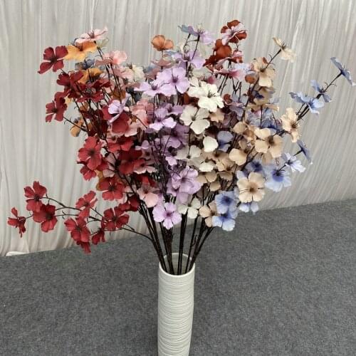 Columbine artificial silk flowers branch diy home floral arrangement ornaments wedding road guide decoration fake flower