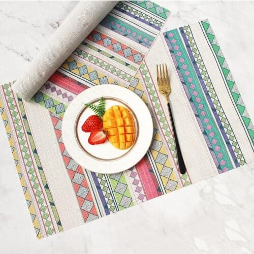 40cm*30cm Placemats Heat Resistant Stain Resistant Anti-Water Non-Slip for Dining Table Washable Durable Place Mats Table Mats