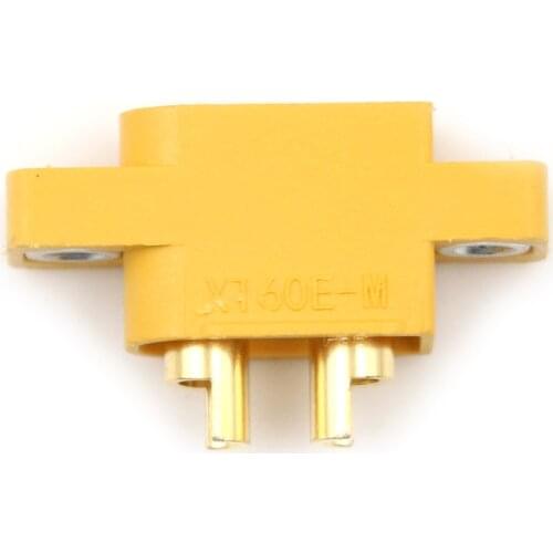 Board DIY Spare Part Remote Control Toy Parts Yellow XT60E-M Mountable XT60 Male Plug Connector For RC Models Multicopter Fixed