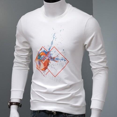 Tomatoes Graphic Sweatshirt Men Autumn Cotton Oversized Tracksuit Casual Streetwear Printed Crewneck Pullover