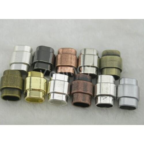 11 Colors Available --10 Sets 10.5x6.5mm Magnetic Clasp For Licorice Leather--CLP1102