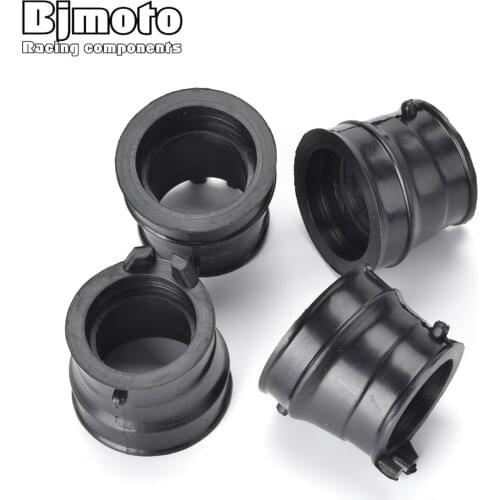 4Pcs Motorcycle Rubber Carburetor Adapter Inlet Intake Pipe Mat For Honda CB400 VTEC CB400VTEC 1999 2010