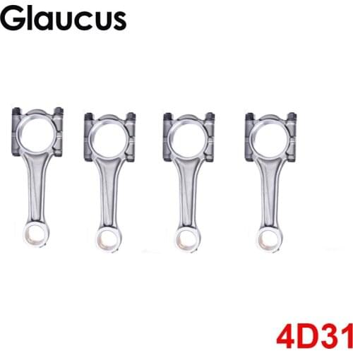 4pcs 4D31 4D31T engine connecting rod conrod con rod for Mitsubishi CANTER 3298cc 3.3L ME012264