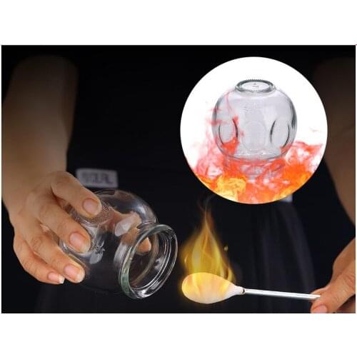 6 models Household Glass Cupping Fire Cup Chinese acupuncture masssage Therapy Medical thickening glass suction cup