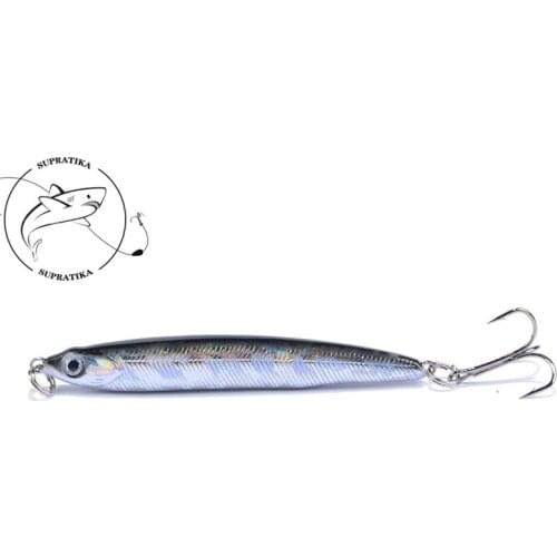 7Colors 7cm/10g Artificial Sinking ABS Plastic Hard Bait Wobbler 6# With Strengthen Hook Bionic Bait 3D Eyes Sea Fishing Lures