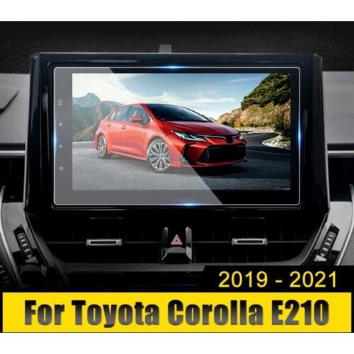 Car Screen Protective Film For Toyota Corolla E210 2020 2019 Accessories Car Navigation Screen Tempered Glass Protector Cover